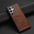 For Samsung Galaxy S24 Ultra 5G AZNS K1 Series Card Slot Business Phone Case(Brown) - 2