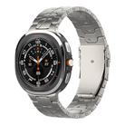 For Samsung Galaxy Watch Ultra 47mm Safety Buckle Pure Titanium Watch Band(Titanium Color) - 1