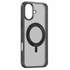 For iPhone 16 Plus Baseus SkyRing Series 360 Ring Holder Magsafe Phone Case(Matte Black) - 1