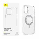 For iPhone 16 Baseus SkyRing Series 360 Ring Holder Magsafe Phone Case(Transparent) - 2