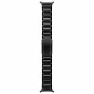 For Samsung Galaxy Watch Ultra 47mm Three Beads Tortoise Buckle Titanium Steel Watch Band(Black) - 3