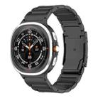 For Samsung Galaxy Watch8 / Watch8 Classic Three Beads Tortoise Buckle Titanium Steel Watch Band(Black) - 1