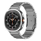 For Samsung Galaxy Watch8 / Watch8 Classic Three Beads Tortoise Buckle Titanium Steel Watch Band(Grey) - 1