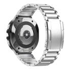 For Samsung Galaxy Watch8 / Watch8 Classic Three Beads Tortoise Buckle Titanium Steel Watch Band(Silver) - 2
