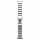 For Samsung Galaxy Watch8 / Watch8 Classic Three Beads Tortoise Buckle Titanium Steel Watch Band(Silver) - 3