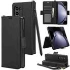 For Samsung Galaxy Fold4 5G Side Buckle Leather Phone Case(Black) - 1