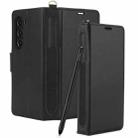 For Samsung Galaxy Fold4 5G Side Buckle Leather Phone Case(Black) - 2