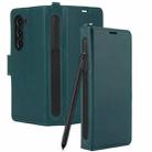 For Samsung Galaxy Fold4 5G Side Buckle Leather Phone Case(Green) - 2