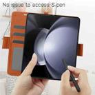 For Samsung Galaxy Fold6 5G Side Buckle Leather Phone Case(Brown) - 3