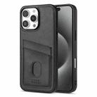 For iPhone 16 Pro Max AZNS K1 Series Card Slot Business Phone Case(Black) - 1