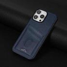 For iPhone 16 Pro Max AZNS K1 Series Card Slot Business Phone Case(Blue) - 2