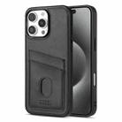 For iPhone 16 Pro AZNS K1 Series Card Slot Business Phone Case(Black) - 1