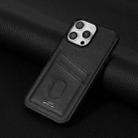 For iPhone 16 Pro AZNS K1 Series Card Slot Business Phone Case(Black) - 2