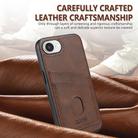 For iPhone 16e AZNS K1 Series Card Slot Business Phone Case(Brown) - 3