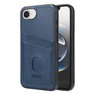 For iPhone 16e AZNS K1 Series Card Slot Business Phone Case(Blue) - 1