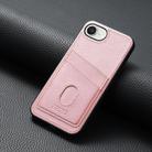 For iPhone 16e AZNS K1 Series Card Slot Business Phone Case(Pink) - 2