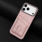 For iPhone 17 Pro Max AZNS K1 Series Card Slot Business Phone Case(Pink) - 2