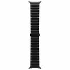 For Samsung Galaxy Watch Ultra 47mm One Bead Flat Buckle Pure Titanium Watch Band(Black) - 3