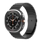 For Samsung Galaxy Watch8 / Watch8 Classic One Bead Flat Buckle Pure Titanium Watch Band(Black) - 1