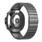 For Samsung Galaxy Watch8 / Watch8 Classic One Bead Flat Buckle Pure Titanium Watch Band(Grey) - 2