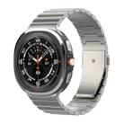 For Samsung Galaxy Watch8 / Watch8 Classic One Bead Flat Buckle Pure Titanium Watch Band(Titanium Color) - 1