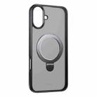 For iPhone 16 Plus Baseus SkyRing Series Ring Holder Magsafe Phone Case(Matte Black) - 1