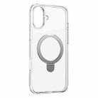 For iPhone 16 Plus Baseus SkyRing Series Ring Holder Magsafe Phone Case(Transparent) - 1