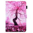 For Samsung Galaxy Tab S8 / Galaxy Tab S7 T870 / T875 Colored Drawing Stitching Horizontal Flip Leather Case with Holder & Card Slots(Cherry Tree) - 2