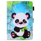For Samsung Galaxy Tab S8 / Galaxy Tab S7 T870 / T875 Colored Drawing Stitching Horizontal Flip Leather Case with Holder & Card Slots(Cartoon Panda) - 1