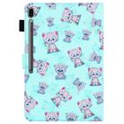 For Samsung Galaxy Tab S8 / Galaxy Tab S7 T870 / T875 Colored Drawing Stitching Horizontal Flip Leather Case with Holder & Card Slots(Cartoon Bear) - 3