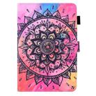 For Samsung Galaxy Tab A6 10.1 T580 / T585 Colored Drawing Stitching Horizontal Flip Leather Case with Holder & Card Slots(Datura Flowers) - 2