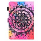For Samsung Galaxy Tab A6 10.1 T580 / T585 Colored Drawing Stitching Horizontal Flip Leather Case with Holder & Card Slots(Datura Flowers) - 3