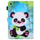 For Samsung Galaxy Tab 8.0 (2019) T290 Colored Drawing Stitching Horizontal Flip Leather Case with Holder & Card Slots(Cartoon Panda) - 3