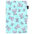 For Samsung Galaxy Tab 8.0 (2019) T290 Colored Drawing Stitching Horizontal Flip Leather Case with Holder & Card Slots(Cartoon Bear) - 2