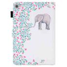 For Samsung Galaxy Tab A10.1 (2019) T510 Colored Drawing Stitching Horizontal Flip Leather Case with Holder & Card Slots(Elephant Flower) - 2