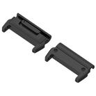 For Garmin 20mm 1 Pair Metal Head Adapter Watch Band Quick Release Connector(Black) - 2