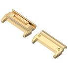 For Garmin 20mm 1 Pair Metal Head Adapter Watch Band Quick Release Connector(Gold) - 2