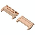 For Garmin 20mm 1 Pair Metal Head Adapter Watch Band Quick Release Connector(Rose Gold) - 2