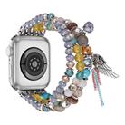 For Apple Watch 46mm / 49mm / 45mm / 44mm Colored Diamond Tassel Chain Watch Band(Yellow) - 2