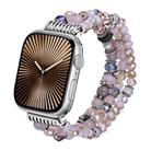 For Apple Watch 42mm / 41mm / 40mm / 38mm Colored Diamond Tassel Chain Watch Band(Pink) - 1