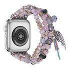 For Apple Watch 42mm / 41mm / 40mm / 38mm Colored Diamond Tassel Chain Watch Band(Pink) - 2