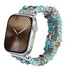 For Apple Watch 42mm / 41mm / 40mm / 38mm Colored Diamond Tassel Chain Watch Band(Green) - 1