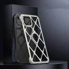 For iPhone 13 Holder Metal Phone Case(Titanium) - 1