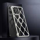 For iPhone 14 Pro Holder Metal Phone Case(Titanium) - 1