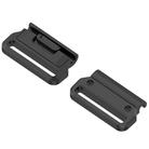 For Garmin 22mm 1 Pair Metal Medium Adapter Watch Band Quick Release Connector(Black) - 2