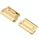 For Garmin 22mm 1 Pair Metal Medium Adapter Watch Band Quick Release Connector(Gold) - 2