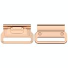 For Garmin 22mm 1 Pair Metal Medium Adapter Watch Band Quick Release Connector(Rose Gold) - 1