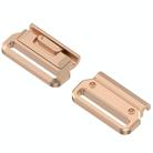 For Garmin 22mm 1 Pair Metal Medium Adapter Watch Band Quick Release Connector(Rose Gold) - 2