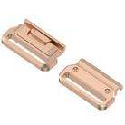 For Garmin 20mm 1 Pair Metal Medium Adapter Watch Band Quick Release Connector(Rose Gold) - 2