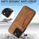 For iPhone 16 Pro Max Ultra-thin Shockproof Phone Protective Case with Holder(Brown) - 3